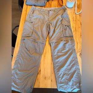 Columbia men’s pants with zip at knees 36 x 30